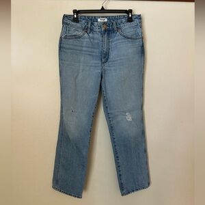 Wrangler Women's Cropped Pale Blue Straight Leg Jeans